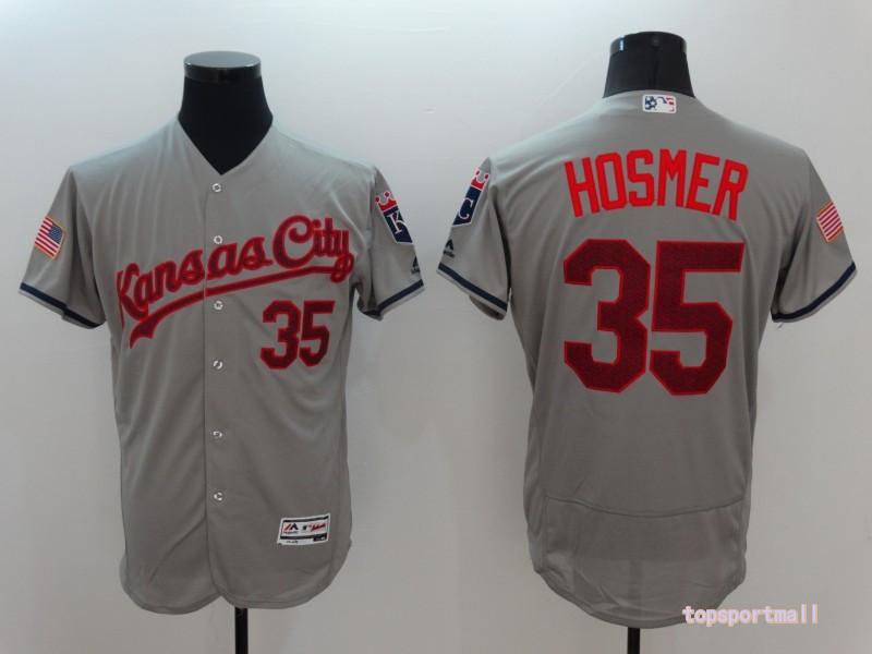 35 Eric Hosmer&Acirc;&nbsp;Stitched Baseball Jersey Color grey 3