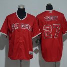 27 Mike Trout Stitched Baseball Jersey Color red 1