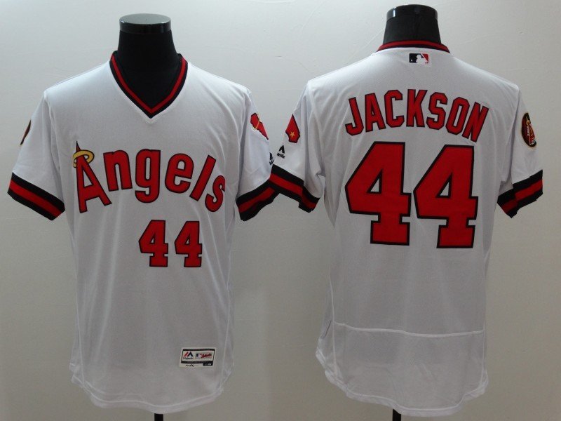 44 Reggie Jackson&Acirc;&nbsp;Stitched Baseball Jersey Color while 1
