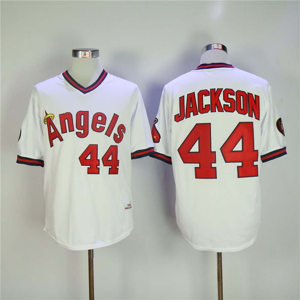 44 Reggie Jackson&Acirc;&nbsp;Stitched Baseball Jersey Color while 2