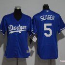 5 Corey Seager Stitched Baseball Jersey Color blue 2