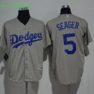 5 Corey Seager Stitched Baseball Jersey Color grey 1