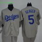 5 Corey Seager Stitched Baseball Jersey Color grey 1