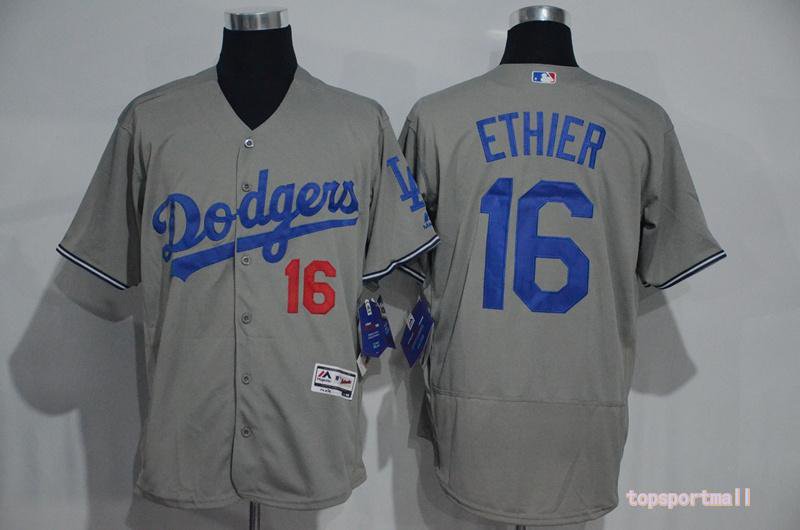 16 Andre Ethier&Acirc;&nbsp;Stitched Baseball Jersey Color grey 1