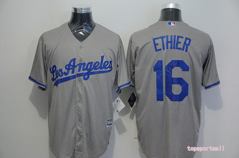 16 Andre Ethier&Acirc;&nbsp;Stitched Baseball Jersey Color grey 2