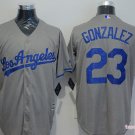 23 Adrian Gonzalez Stitched Baseball Jersey Color grey 1