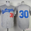 30 Maury Wills Stitched Baseball Jersey Color grey 1