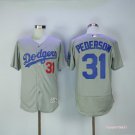 31 Joc Pederson Stitched Baseball Jersey Color grey 1
