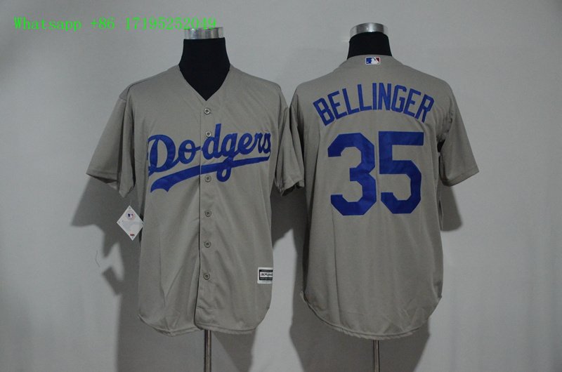 35 Cody Bellinger&Acirc;&nbsp;Stitched Baseball Jersey Color grey 1