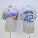 42 Jackie Robinson Stitched Baseball Jersey Color grey 1