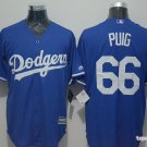 66 Yasiel Puig Stitched Baseball Jersey Color blue 1