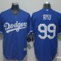 99 Hyun-Jin Ryu&Acirc;&nbsp;Stitched Baseball Jersey Color blue 1