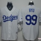 99 Hyun-Jin Ryu Stitched Baseball Jersey Color while 1