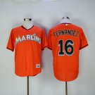 16 Jose Fernandez Stitched Baseball Jersey Color orange 1