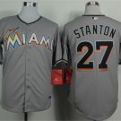 27 Giancarlo Stanton Stitched Baseball Jersey Color grey 1