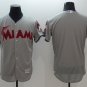 Miami Marlins blank&Acirc;&nbsp;Stitched Baseball Jersey Color grey 1