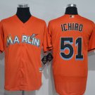 51 Ichiro Suzuki Stitched Baseball Jersey Color orange 1