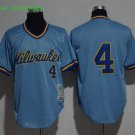 4 Paul Molitor Stitched Baseball Jersey Color blue 1