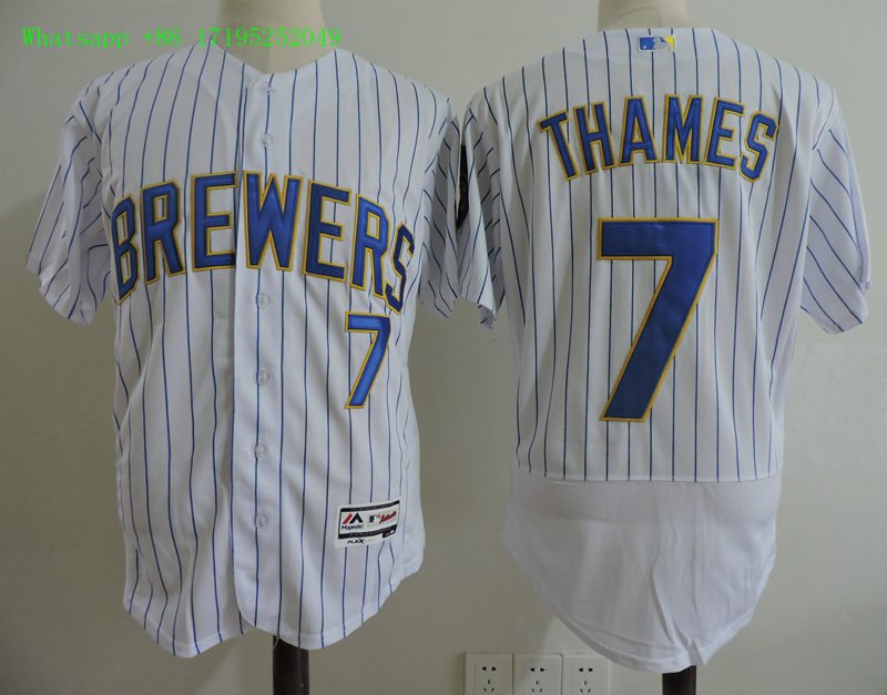 7 Eric Thames&Acirc;&nbsp;Stitched Baseball Jersey Color while 1