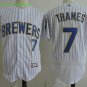 7 Eric Thames Stitched Baseball Jersey Color while 1