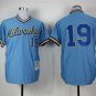 19 Robin Yount Stitched Baseball Jersey Color blue 1