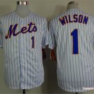1 Mookie Wilson Stitched Baseball Jersey Color while 1