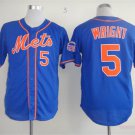  5 David Wright Stitched Baseball Jersey Color blue 1