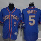  5 David Wright Stitched Baseball Jersey Color blue 2