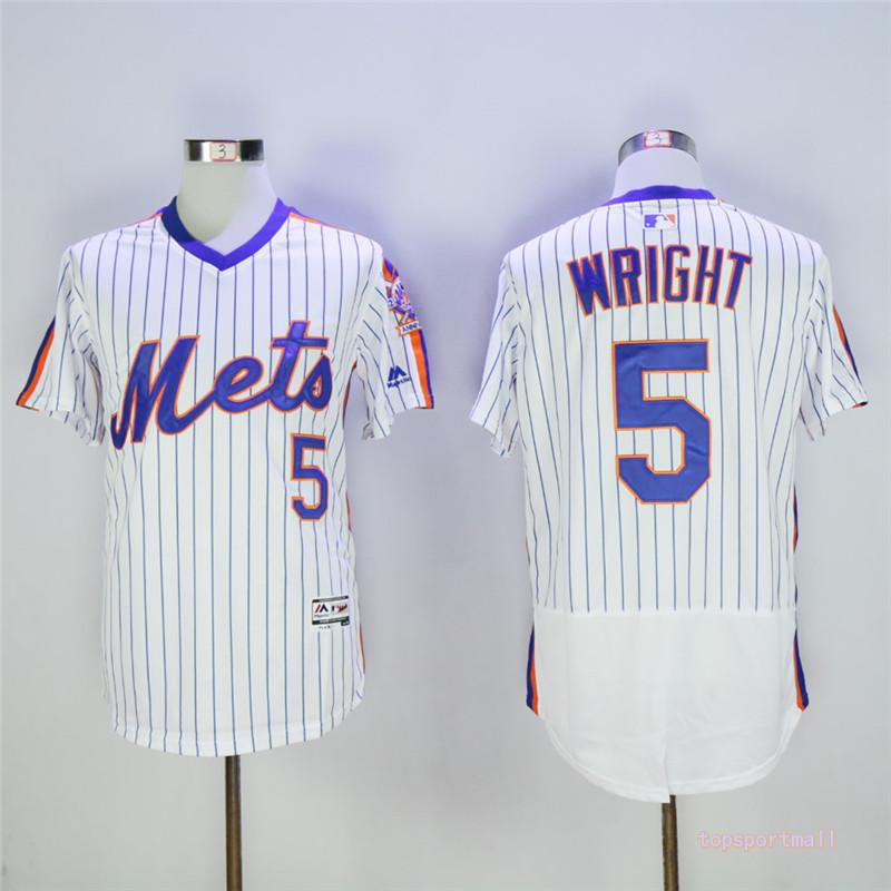 &Acirc;&nbsp;5 David Wright Stitched Baseball Jersey Color while 2