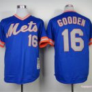 16 Dwight Gooden Stitched Baseball Jersey Color blue 4