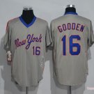 16 Dwight Gooden Stitched Baseball Jersey Color grey 3