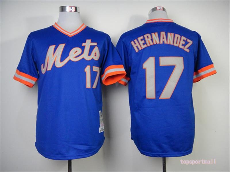 17 Keith Hernandez Stitched Baseball Jersey Color blue 1