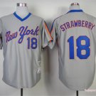 18 Darryl Strawberry Stitched Baseball Jersey Color grey 1