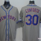 30 Michael Conforto Stitched Baseball Jersey Color grey 1