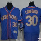 30 Michael Conforto Stitched Baseball Jersey Color blue 1