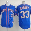 33 Matt Harvey Stitched Baseball Jersey Color blue 2