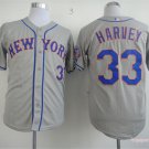 33 Matt Harvey Stitched Baseball Jersey Color grey 1