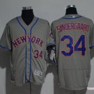 34 Syndergaard Stitched Baseball Jersey Color grey 1