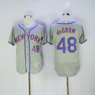48 Jacob deGrom Stitched Baseball Jersey Color grey 1