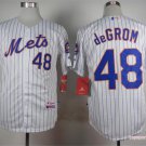 48 Jacob deGrom Stitched Baseball Jersey Color while 1