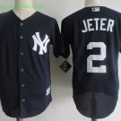 2 Derek Jeter Stitched Baseball Jersey Color blue 1