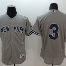  3 Babe Ruth Stitched Baseball Jersey Color grey 1