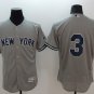 Â 3 Babe Ruth Stitched Baseball Jersey Color grey 1