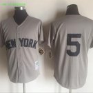 5 Joe DiMaggio Stitched Baseball Jersey Color grey 2