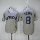 8 Yogi Berra Stitched Baseball Jersey Color grey 1