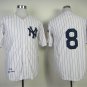 8 Yogi Berra Stitched Baseball Jersey Color while 1