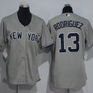 13 Alex Rodriguez Stitched Baseball Jersey Color grey 3