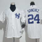 24 Gary Sanchez Stitched Baseball Jersey Color while 3