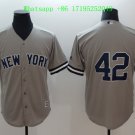 42 Mariano Rivera Stitched Baseball Jersey Color grey 1
