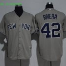 42 Mariano Rivera Stitched Baseball Jersey Color grey 2
